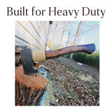 2 Pack American Hickory Axe Handle Replacement for 14" Axes That use 1-1/4 Pound Heads Complete Set with Wooden and Steel Wedges - Hatchet Handle Cuitáxi