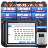 XTOOL D9S Pro Automotive Diagnostic Scan Tool, Upgraded Ver of D9Pro Scanner, 2024 Newest with Topology, ECU Coding & Programming, 42+ Resets, All XTOOL