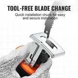 VEVOR Cordless Reciprocating Saw, 0-2700RPM Variable Speed, 0.8" Stroke Fast Cutting, 12V 45 Mins Fast Wireless Charging, Battery Powered with Branch VEVOR