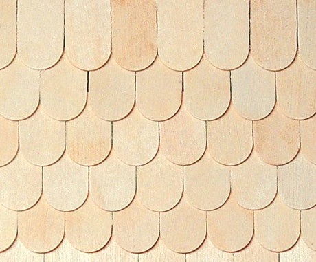 Dollhouse Miniature Unfinished Whitewood Fishscale Shingles Houseworks, Ltd.
