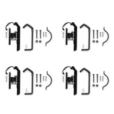 StoreYourBoard Swivel Bike Wall Rack, 4 Pack Garage Hanger Hook, Swing 90 Degrees, Vertical Bike Hanger Hook for Indoor, Bicycle Storage, Space StoreYourBoard