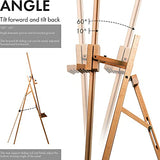 ARTIFY Large A-Frame Adjustable Painters Easel, Solid Beechwood Easel, Studio Easel with Brush Holder for Adults ARTIFY art supplies