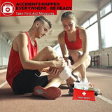 Small First Aid Kit -98 Piece First Aid Kit, Small Travel First Aid Kit Treat and Protect Most Injuries,Mini First Aid Kit Ready for Emergency at Ancestress