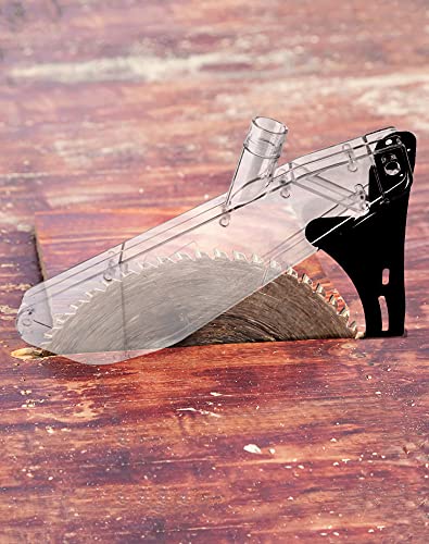 QWORK Table Saw Protective Guard Cover, Anti-Dust Woodworking Safety Shell for 7-12 Inch Table Saws QWORK