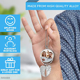 Print Sublimation Blanks Bulk Keychain Making Kit - 12Pcs Car Wing Keychain Charms Angel Wing Ornaments Sublimation Keychain Blanks - Printing Silver NADOBA