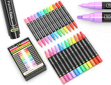TOOLI-ART Acrylic Paint Markers Paint Pens Special Colors Set Extra Fine And Medium Tip Combo For Rock Painting, Canvas, Fabric, Glass, Mugs, Wood, TOOLI-ART