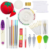 Similane Embroidery Kit 215 Pcs,100 Colors Threads,5 Pcs Embroidery Hoops,3 Pcs Aida Cloth,40 Sewing Pins,Cross Stitch Tools and Embroidery Starter Similane