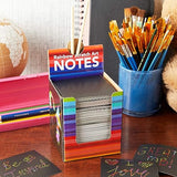 Rainbow Scratch Off Notes with 2 Wood Styluses Sticks (3.5 in, 300 Sheets) Bright Creations