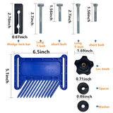 Featherboard Woodworking Tools, Safety Device Stackable Featherboard for Table Saws, Router Tables & Band Saw with Miter Slots, Miter Track, T-Slots, Zeromall