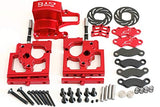 GTBRacing CNC Aluminum Center Differential Diff Mount & Adjustable Calipers Version for 1/5 RC Car Losi MTXL Upgrade Parts (Red) GTBRacing