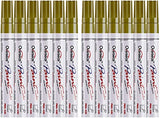 Lesun Gold Paint Pens Paint Markers, 12 Pack Waterproof Oil-Based Paint Pen Set Quick Dry and Permanent, Markers for Rock Painting, Stone, Ceramic, Lesun