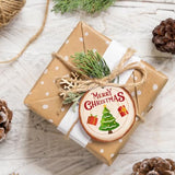 Max Fun Natural Wood Slices 30Pcs 2.4-2.8'' Craft Wood Kit Christmas Ornaments Unfinished Predrilled with Hole Wooden Circles for Arts and Crafts Max Fun