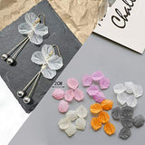 Healifty 200pcs Flower Necklace Jewelry Finding Charms Petal Beads Charms Beaded Earrings Floral Earrings Petals Charms Beads for Jewelry Making Healifty