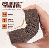 Afruxy Sanding Sponge Super High-Density Sandpaper Block, Coarse Fine Medium Grit Sanding Block, Reusable Dry Wet Sanding Blocks for Wood, Afruxy