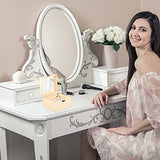 BESPORTBLE 2pcs Box Wooden Storage Box Earring Holder Jewelry Organizer Tray Makeup Wooden Treasure Containers Decorative Storage Bins with Lids BESPORTBLE