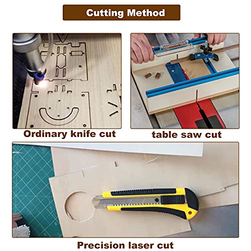 Rectangle Unfinished Wood Pieces 6 x 12 Inch, 25 Pcs Blank Basswood Sheets 1/8 Inch Thin Wood Board for Crafts, Model Making, Wood Burning LANIAKEA
