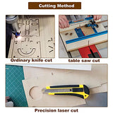 Rectangle Unfinished Wood Pieces 6 x 12 Inch, 25 Pcs Blank Basswood Sheets 1/8 Inch Thin Wood Board for Crafts, Model Making, Wood Burning LANIAKEA