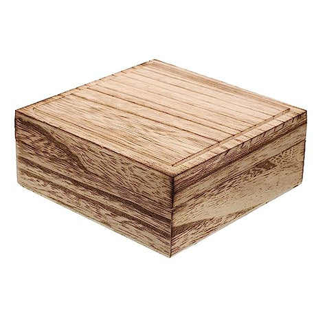 ABOOFAN Box Box Vintage Wooden Jewelry Box Jewelry Organizer Unfinished Wood Treasure Wood Trinket Case Desk Topper Desk Top Organizer Sundries ABOOFAN