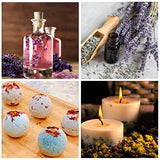 SACATR Dried Flowers, 50 Bags 100% Natural Dried Herbs Kit for Soap Making, Candle, Resin Jewelry Making, Bath, Nail - Include Rose Petals, Rosebuds, SACATR