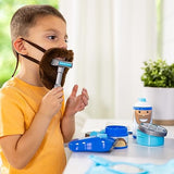 Melissa & Doug Barber Shop Pretend Play Set Shaving Toy for Boys and Girls Ages 3+ - Wearable Beard and Shave Accessories for Role Play Melissa & Doug