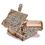 Wood Trick Treasure Box 3D Wooden Puzzle for Adults and Kids to Build - Cute & Neat Design - with Shimmering Crystals - Store Your Jewelry - DIY Gift Wood Trick