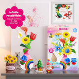 Titoclar Make Your Own Air Dry Clay Flower Bouquet - Arts and Crafts for Kids Girls 8-12 6-8, 4 5 6 7 8 9 10 11 12 Year Old Girl Gifts Toys, Titoclar