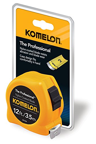 Komelon 4912IM The Professional 12-Foot Inch/Metric Scale Power Tape, Yellow Komelon