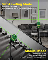 APEXFORGE X1C Cross Line Laser Level, with Rechargeable Battery, 100ft Green Beam, Self-Leveling, Vertical and Horizontal Line, Pulse Mode, 360° APEXFORGE