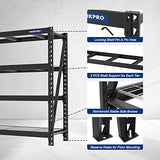 WORKPRO 68" Ultra Wide 4-Tier Metal Garage Shelving Unit, 68"W x 24"D x 65"H, 7200 LBS Capacity, Heavy Duty Storage Utility Rack, Industrial WORKPRO