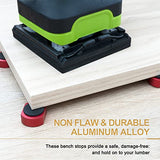 8-Pack 3/4 Inch (19mm) Aluminum Bench Dogs - Non-Slip Woodworking Bench Clamp Accessories for Dog Hole Clamping(Red) ViewReal