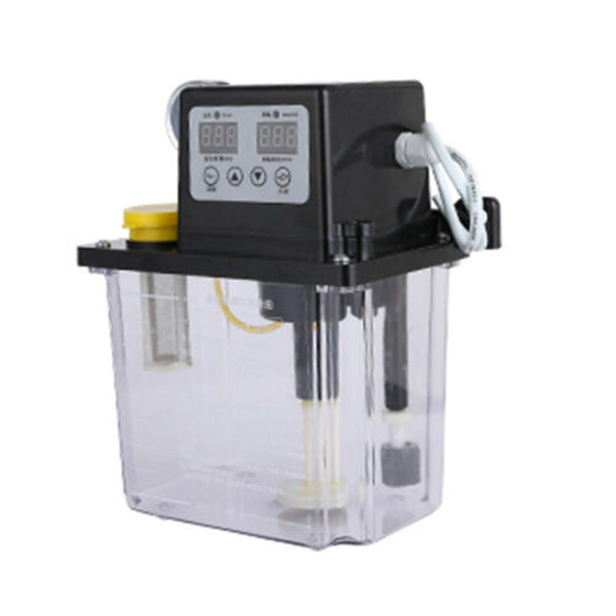 110V 2L Dual Digital Display Automatic Electric Lubrication Pump Oiler NC Pump CNC Engraving Router Machine Oil Pump ele ELEOPTION