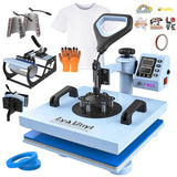 LYA Vinyl 15x15 Inch Heat Press Machine - 7 in 1 Heat Press 360-Degree Swing Away Digital Press Machine Multifunction Sublimation Combo Heat Transfer Lya Vinyl