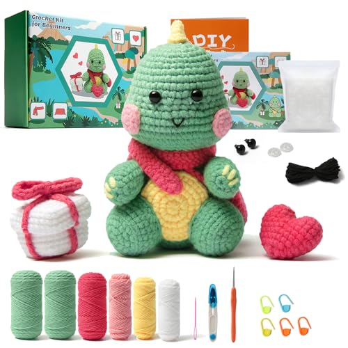 LIFEYJ Crochet Kit for Beginners,Beginner Crochet Kit for Adults Kids,Gifts for 5 6 7 8 9 10 Year Old Girl,Girls Toys Age 6-8,Teen Gift Birthday - WoodArtSupply