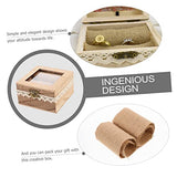 Holibanna 4pcs Box Engagement Ring Box Jewelry Organizer Tray Ring Bearer Holder Wedding Ring Case Ring Storage Holder Ornament Container Ring Bearer Holibanna