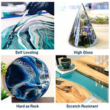 Teexpert Deep Pour Epoxy Resin, 51oz Epoxy Resin Kit for 2-4" Pour Depths, Crystal Clear & High Gloss, Bubble-Free Casting Resin for Flower Teexpert