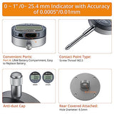 Neoteck 0-1'' Digital Dial Indicator Table Saw Gauge with 3.2inch Long Anodized Aluminum Bar for Aligning and Calibrating Work Shop Machinery Table Neoteck