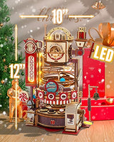 ROKR 3D Wooden Chocolate Factory Puzzle with LED Marble Run for Adults ROKR