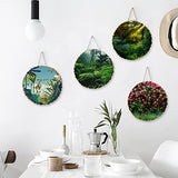 Sancodee 8 Pcs Large Unfinished Wood Slices, 9-10 Inches Wood Slabs for Centerpieces Natural Wooden Circle, DIY Wood Centerpieces for Tables Wedding Sancodee