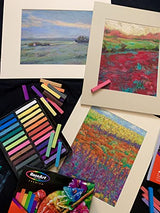 RoseArt Premium 24ct Long Soft Pastel Stick Set for Professionals - Pigment Rich, Full Size Pastel Sticks Vivid Colors RoseArt