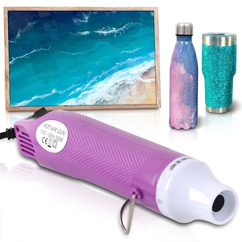 Bubble Removing Tool for Epoxy Resin and Acrylic Art, DIY Glitter Tumblers, Specially-Designed Heat Gun for Making Acrylic Resin Travel Mugs Tumblers - WoodArtSupply