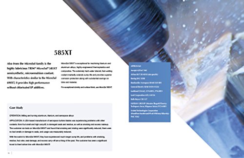 TRIM Cutting & Grinding Fluids MS585XT/1 MicroSol 585XT Nonchlorinated Semisynthetic Microemulsion Coolant, Extended life, 1 gal Jug - WoodArtSupply