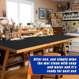 Vesici 1 Roll Work Bench Mat 23.6 x 100 Inch Scratch Resistant Vinyl Floor Runner Easy to Clean Workbench Mat Pad for Garage Workbench or Table Vesici