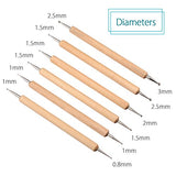 Meuxan 10 Piece Ball Stylus Dot Painting Tool Set, Clay Pottery Modeling Kit Meuxan