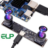 ELP 4MP Dual Lens USB Camera Synchronization PC Camera High Speed 1080P 60fps Lightburn Camera Binocular Webcam Board Mini UVC USB2.0 Laser Engraver ELP