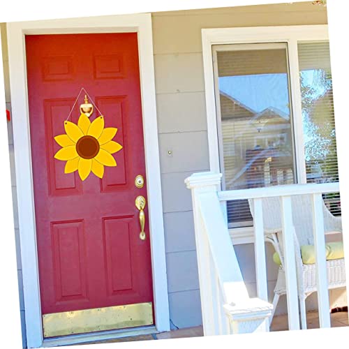 Operitacx 12 Pcs Sunflower Chips Flower Wood Shape Unfinished Wooden Sunflower Graffiti Sunflower Cutout Wood Sign House Accessories for Home Drawing Operitacx