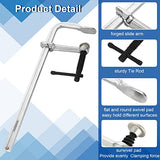 JMIATRY F Clamps 12 Inches Welding Clamps Steel Bar Clamp Heavy Duty Max Open 12-inch, Throat Depth 3 inch, 1320lbs Clamping Force, Pack of 2 JMIATRY