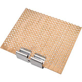 6Pcs 2.75x2.36 Inch Large Wooden Candle Wicks with Metal Bases for Candle Making Craft, Natural Wood Rectangle Candle Cores for DIY Soy Wax Candles Lenisc