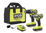 ONE+ HP 18V Brushless Cordless Combo Kit w/ 1/2 in. Drill, 1/4 in. Impact Driver (2) 2.0 Ah Batteries, Charger and Bag RYOBI
