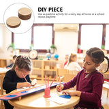 COHEALI 20pcs Round Bamboo Craft Bamboo Tag Unfinished Wooden Cutouts Blanks Round Disc Wood Graffiti Slices Christmas Wooden Cutouts Round Wood Slab COHEALI