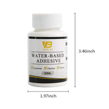 Gilding Adhesive Kit, Gold Leaf Sheets Glue, Gold Foil Paint for Craft Art, Epoxy Resin, Glass, Wood Use（90 ml + Brush + Gloves) YongBo